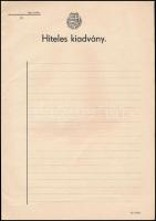 cca 1948 Hiteles kiadvány 12 db Kossuth címeres fejléces papír.
