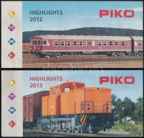 2012, 2013. Két Piko modell vasút prospektus.