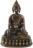 Hindu istenség, réz szobor, m: 14,5 cm