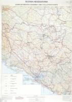 Bosnia-Herzegovina Conplan Medusa Assembly and Collection Points, 1:500 000, 90×64 cm