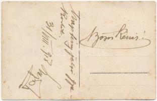 1918 Napfényjelző gyakorlat. Bokor Lajos távírász tizedes / WWI Austro-Hungarian K.u.K. military, te...