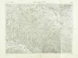 cca 1912 Szilágysomlyó-Élesd térképe, 1:75:000, Bp., K. u. K. Militärgeographisches Institut, 38x52 cm