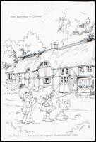 4 db rajzfilmkockákról készült negatív sorozat borítékokban