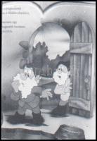 4 db rajzfilmkockákról készült negatív sorozat borítékokban