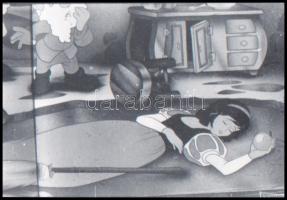 4 db rajzfilmkockákról készült negatív sorozat borítékokban