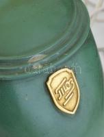 Tula márkájú szovjet elektromos varrógép, szép állapotban, eredeti bőröndben, orosz nyelvű gépkönyvv...