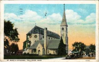 1926 Fall River (Mass.), St. Marys cathedral, automobiles (EK)