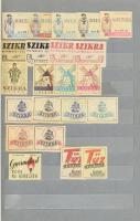 KB. 300 db-os magyar gyufacímke gyűjtemény sok ritkával, a címkék 1945 előttiek ill. a korai szocial...