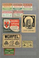 KB. 300 db-os magyar gyufacímke gyűjtemény sok ritkával, a címkék 1945 előttiek ill. a korai szocial...