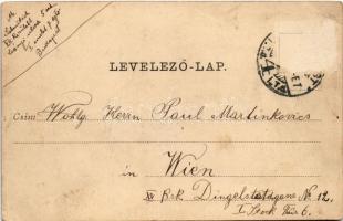 1907 Budapest IX. Ferenc körút, villamos. Divald Károly 236. sz. (Rb)