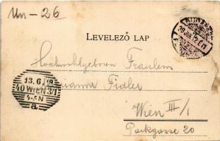 1899 (Vorläufer) Budapest I. Királyi vár, Tabán és Krisztinaváros. Károlyi György kiadása (fl)