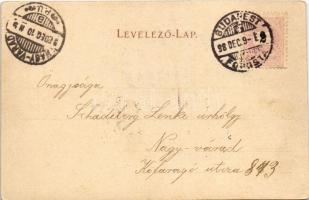 1898 (Vorläufer) Budapest XI. Gellérthegy, Citadella. Edgar Schmidt kiadása