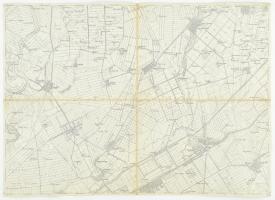 cca 1910 Szerb-Ittebe és környékének térképe, 1:75:000, vászonra kasírozva, Bp., K. u. K. Militärgeographisches Institut, 38x53 cm