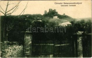 1927 Bakonyszentkirály, Cseszneki vár. Szilágyi Arthur műterméből (EK)