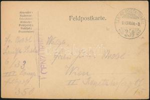 1915 Tábori posta levelezőlap TP 350