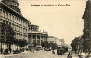 1913 Budapest VI. Váci körút (Bajcsy-Zsilinszky út), villamosok (EK)