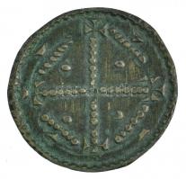 1141-1162. Denár Ag "II. Géza" (0,24g) T:1- patina Hungary 1141-1162. Denar Ag "Geza ...