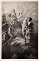 Madách Imre: Az ember tragédiája. Zichy Mihály húsz képével rézfénymetszetben.Bp., 1898., Athenaeum,...