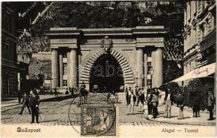 Budapest I. Budai alagút, Takarékpénztár. Schwarz J. kiadása (b)