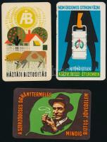 1963-1969 3 db reklámos kártyanaptár