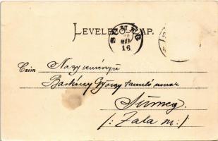 1900 Eger, Széchenyi utca, Kaszinótól a Lyceumig, szálloda, Ferencrendiek temploma (kis szakadás / s...