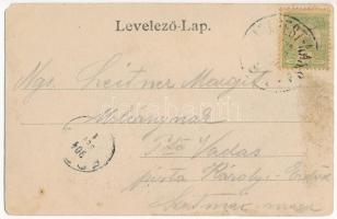 1904 Parád-gyógyfürdő, Fürdőépület. Klein Mór kiadása (EM)