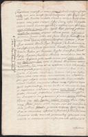 cca 1750 II Ferdinánd 1629. május 5-i oklevelének másolata, amelyben megerősíti az Abaúj vármegyei S...