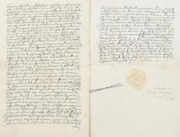 1781 Az egri káptalan oklevele, amelyben galántai Fekete György országbíró kérésére átírja a Szobony...