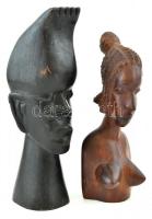 Vegyes részben faragott szobrok, műanyag, fa kerámia, kopott, 1db sérült. max m:25cm