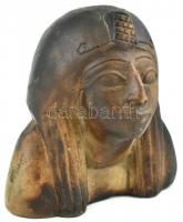 Vegyes részben faragott szobrok, műanyag, fa kerámia, kopott, 1db sérült. max m:25cm