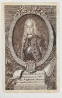 Philip Ehrmans l. b. de Schlug dominus in Dobra, Wezlas et Tieffenbach... Locumtenens in Orsova. Rézmetszet 13x8,5 cm