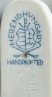 Herendi madár, kézzel festett porcelán, jelzett, hibátlan, m:6cm