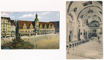 17 db RÉGI külföldi város képeslap vegyes minőségben / 17 pre-1945 European town-view postcards in m...