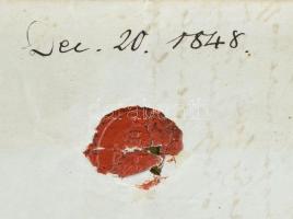 1848 december 20. Érdekes levél Úry Józsefnek, honvédnak, a Károlyiak jogászának bácsikájától 3 beír...