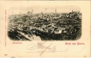 1899 (Vorläufer) Znojmo, Znaim; Panorama. Verlag C. Ledermann jun. (EB)