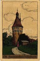 Jáchymov, Sankt Joachimsthal; Schloßturm / castle tower (EK)