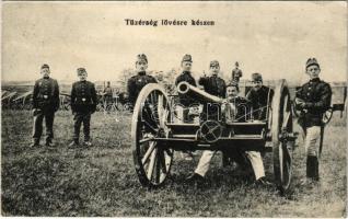 1914 Tüzérség lövésre készen / WWI Austro-Hungarian K.u.K. military, artillery ready to fire (fl)