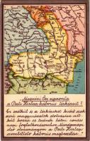 Megnézi Ön naponta a Pesti Hírlap háborús térképeit? A romániai háború térképe. Kiadja a Pesti Hírlap / WWI Map of the Romanian war