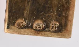 Arany (Au/14k) Geometrikus karkötő, 2db biztonsági kapoccsal, jelzett, nettó:34,56g. h:19,5cm