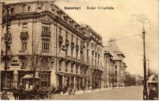 1928 Bucharest, Bukarest, Bucuresti, Bucuresci; B-dul Elisabeta / street, Hotel Princiar