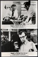 1969 Woody Allen: Fogd a pénzt és fuss! című filmje (írta, rendezte és a főszerepet játssza), 21 db produkciós filmfotó, 18x24 cm