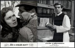 cca 1980 előtt készült magyar filmekből egy-egy jelenet, 13 db produkciós filmfotó, 18x24 cm