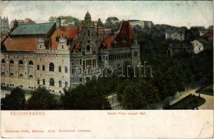 1908 Liberec, Reichenberg; Kaiser Franz Joseph-Bad / spa, bath (EB)