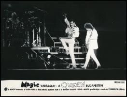 1986 A Queen együttes Budapesten, 5 db produkciós filmfotó, 18x24 cm