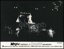 1986 A Queen együttes Budapesten, 5 db produkciós filmfotó, 18x24 cm