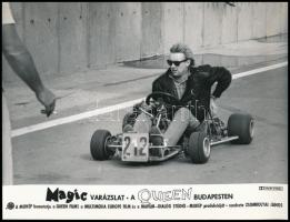 1986 A Queen együttes Budapesten, 5 db produkciós filmfotó, 18x24 cm