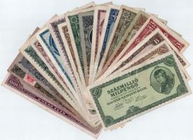 1945-1946. 100P-1.000.000BP (18xklkf) T:II-III-