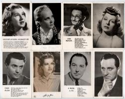 45 db RÉGI motívum képeslap: magyar színészek / 45 pre-1945 motive postcards: Hungarian actors and actresses