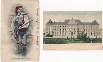 19 db RÉGI külföldi város képeslap / 19 pre-1945 European town-view postcards
