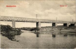 1914 Berettyóújfalu, Vasúti híd. Adler Béla kiadása